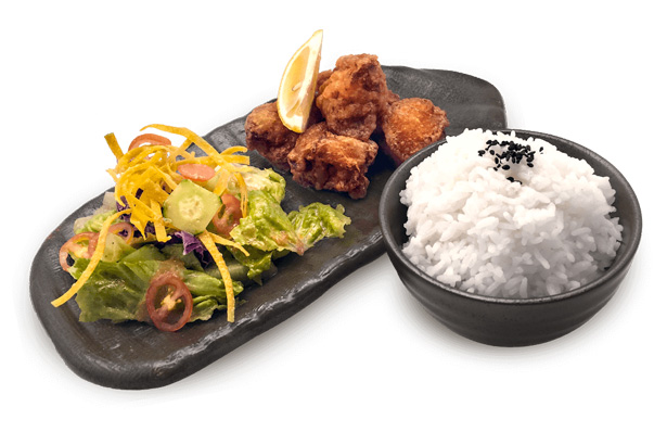 Cơm gà Karaage gạo Nhật