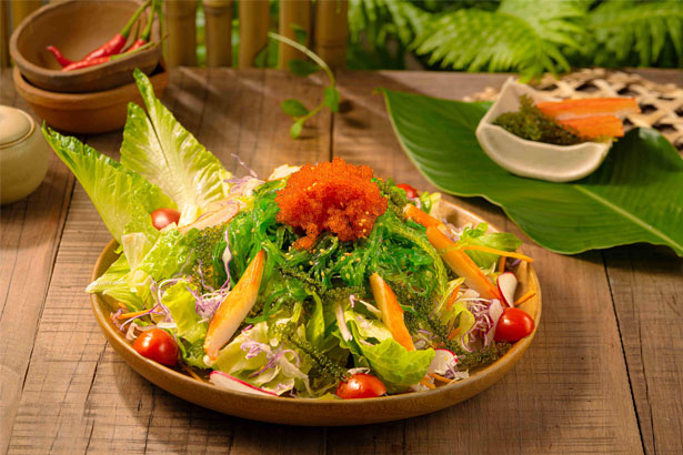 Salad trứng cua rong biển